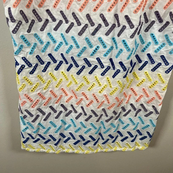 Onia Marina Swim Dress Size Large Cover-Up Geo Stitch Vacation Resort Wear Beach - Picture 6 of 10